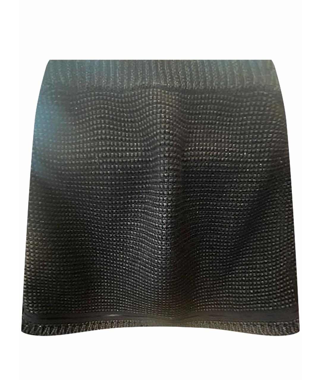 CHANEL Темно-синяя полиамидовая юбка мини, фото 1