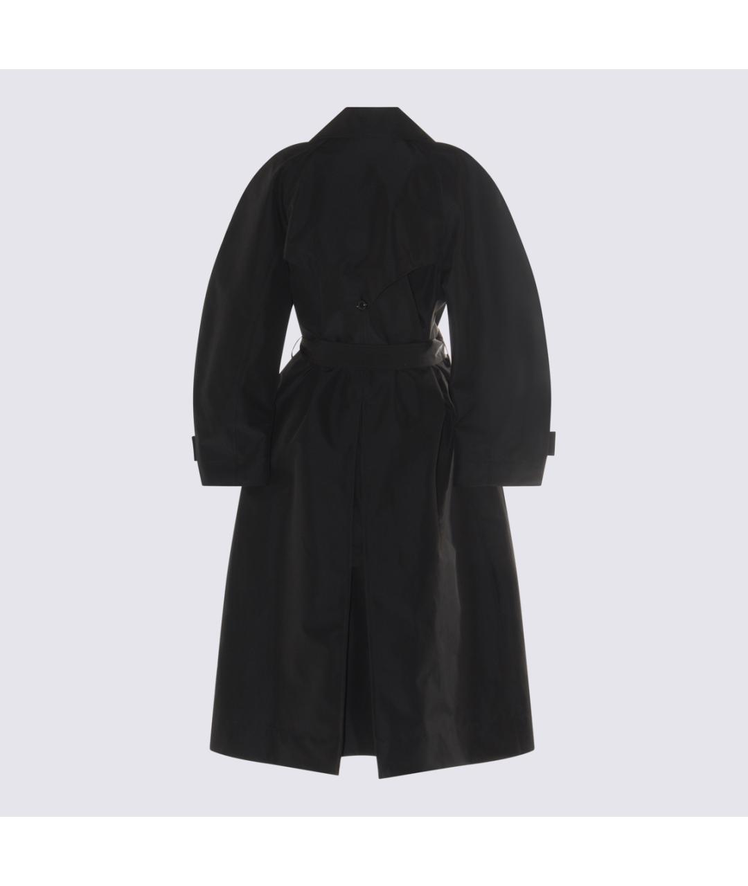 MONCLER Черный полиэстеровый тренч/плащ, фото 2