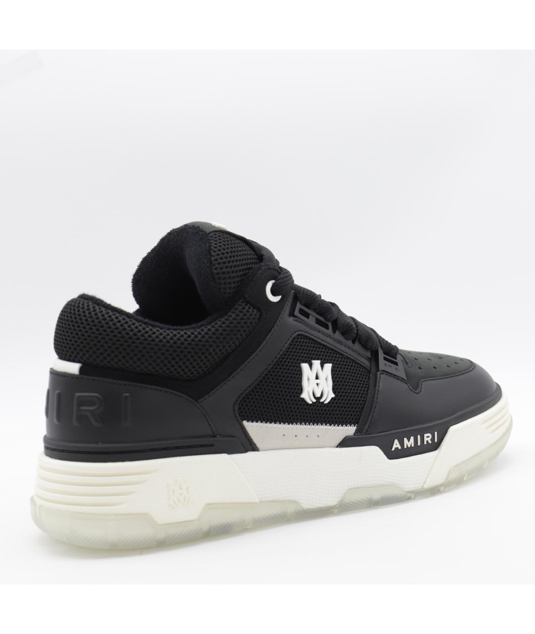 AMIRI Черные текстильные низкие кроссовки / кеды, фото 2