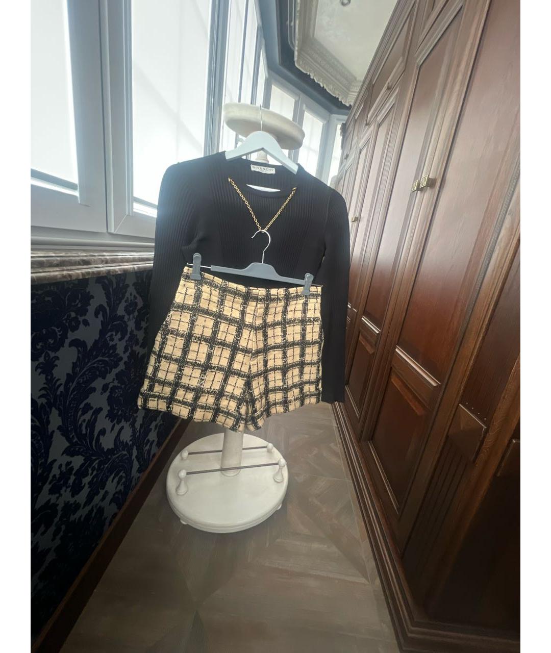 CHRISTIAN DIOR Мульти шелковые шорты, фото 4