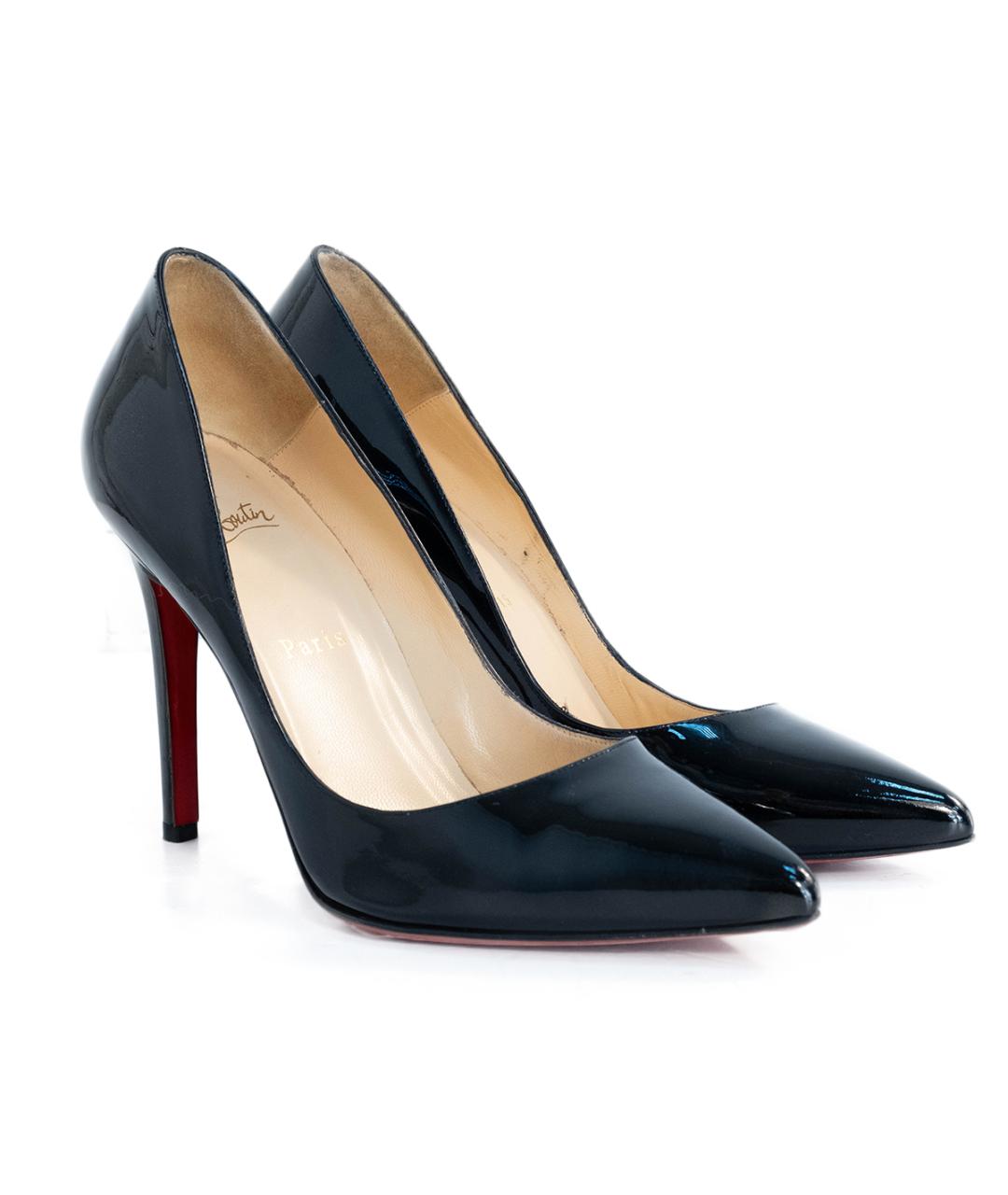 CHRISTIAN LOUBOUTIN Черные туфли из лакированной кожи, фото 2