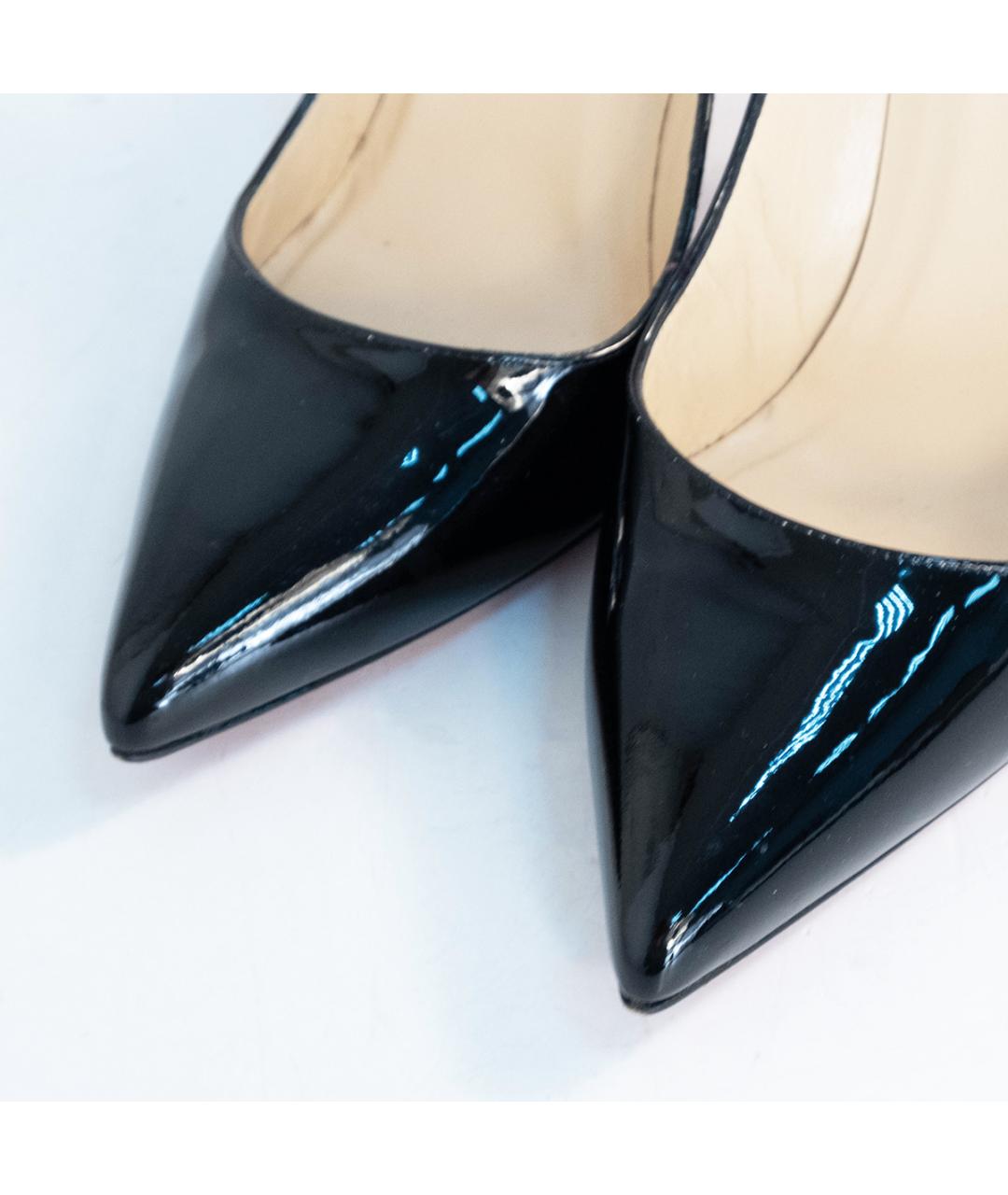 CHRISTIAN LOUBOUTIN Черные туфли из лакированной кожи, фото 3