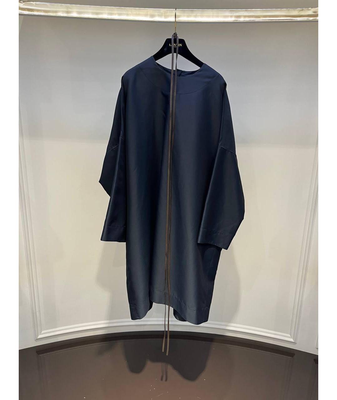 LANVIN Темно-синее повседневное платье, фото 3