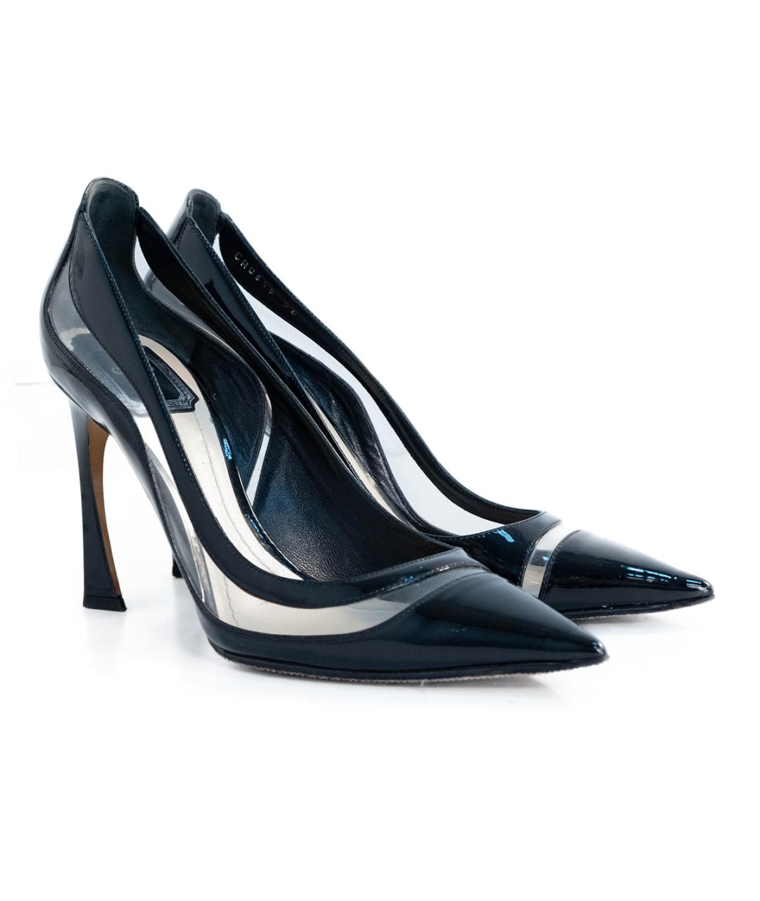 CHRISTIAN DIOR Черные кожаные туфли, фото 2