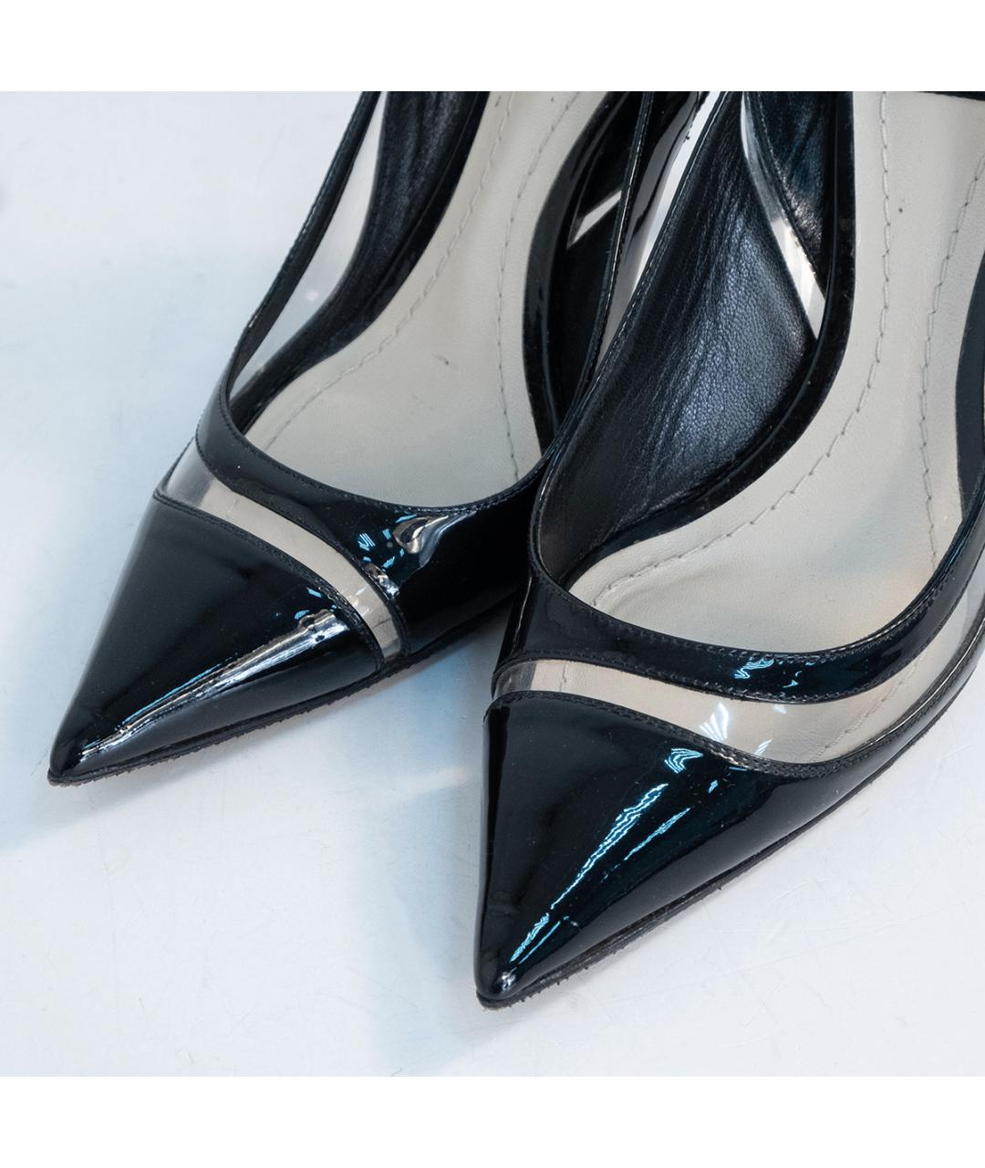 CHRISTIAN DIOR Черные кожаные туфли, фото 3