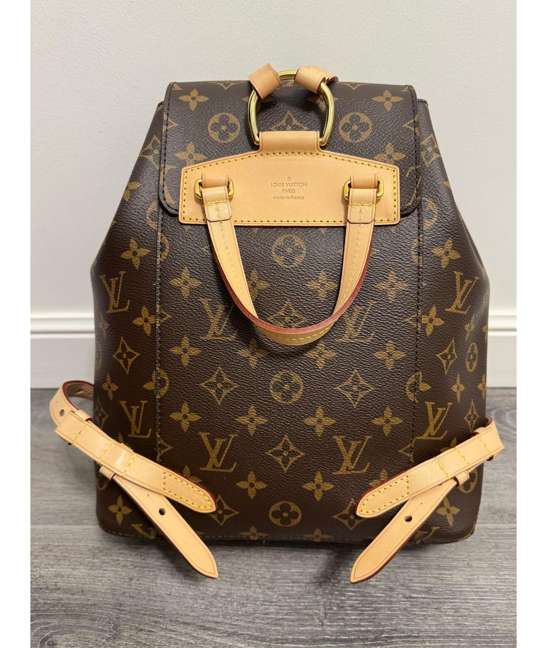 LOUIS VUITTON Коричневый рюкзак, фото 3