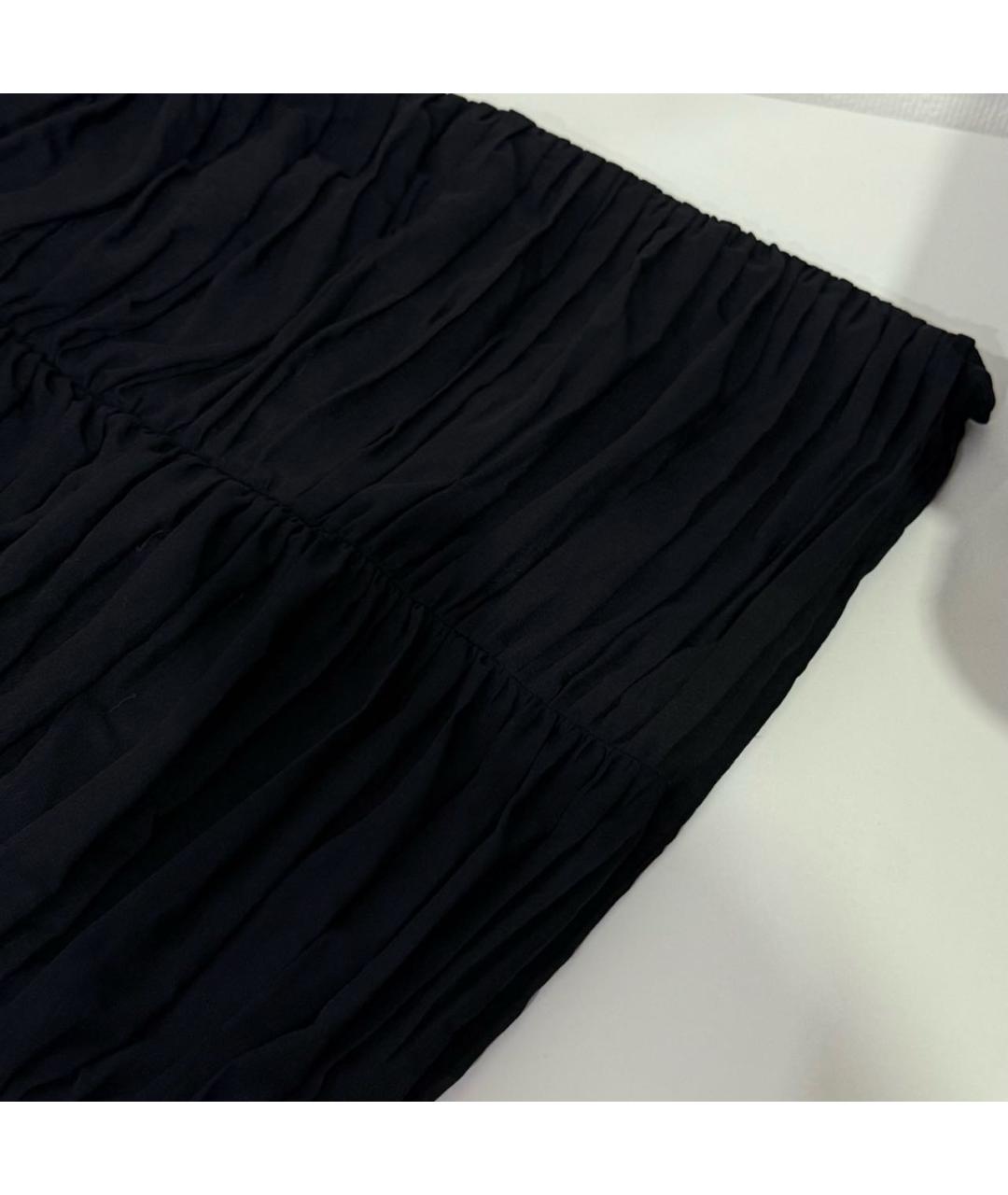 MAGDA BUTRYM Черное шерстяное коктейльное платье, фото 3