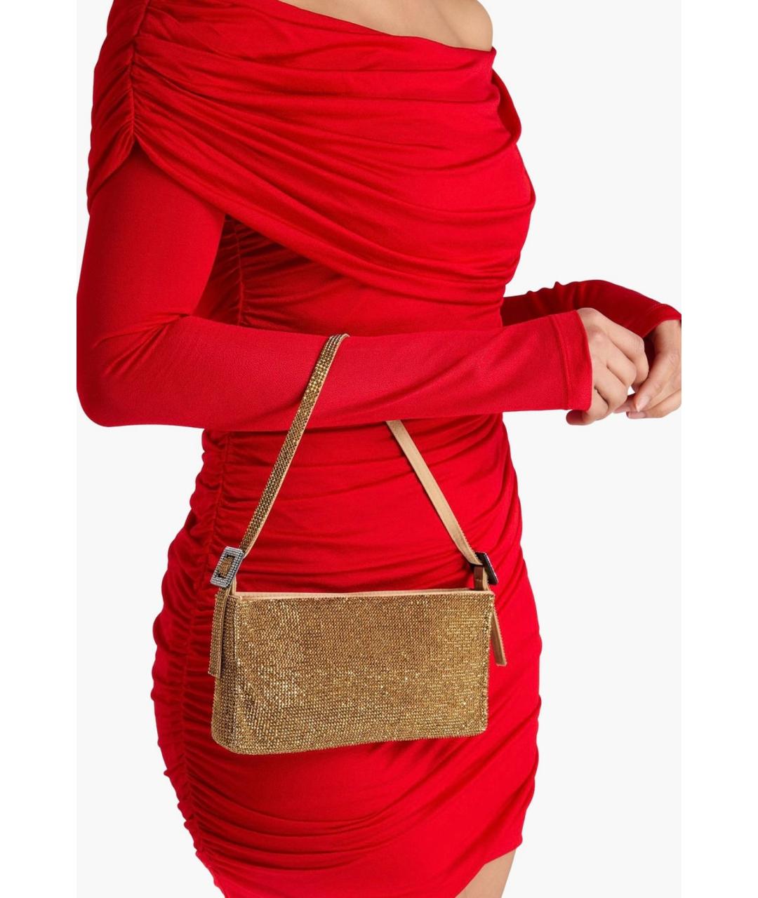 BENEDETTA BRUZZICHES Золотая сумка через плечо, фото 2