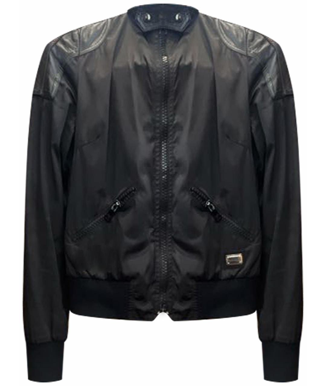 DOLCE&GABBANA Черная вискозная куртка, фото 1