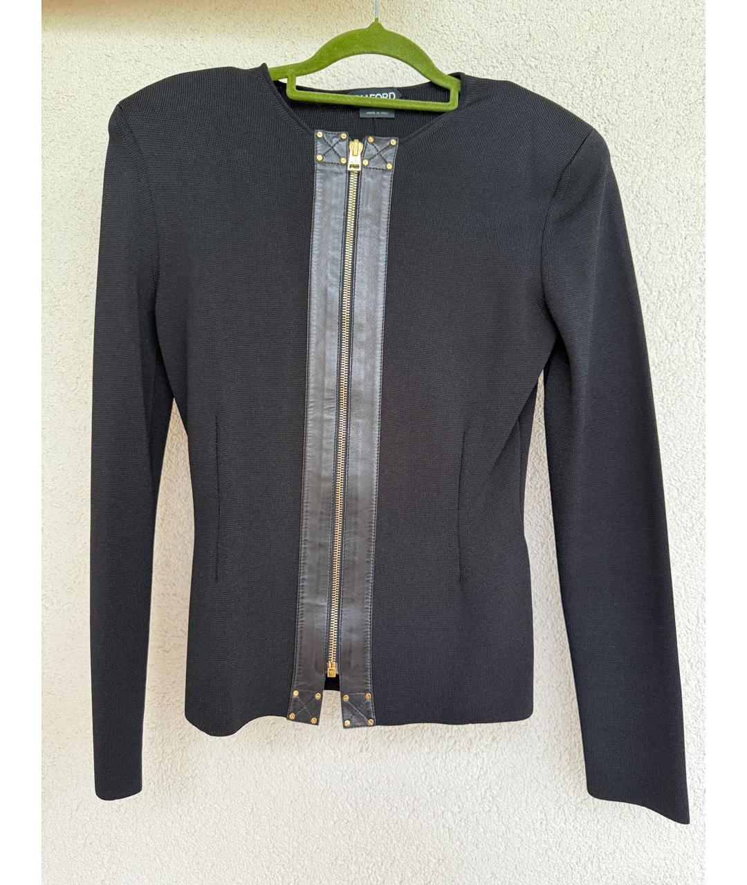 TOM FORD Черный шерстяной кардиган, фото 6