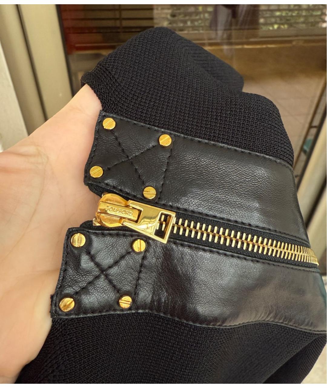 TOM FORD Черный шерстяной кардиган, фото 4