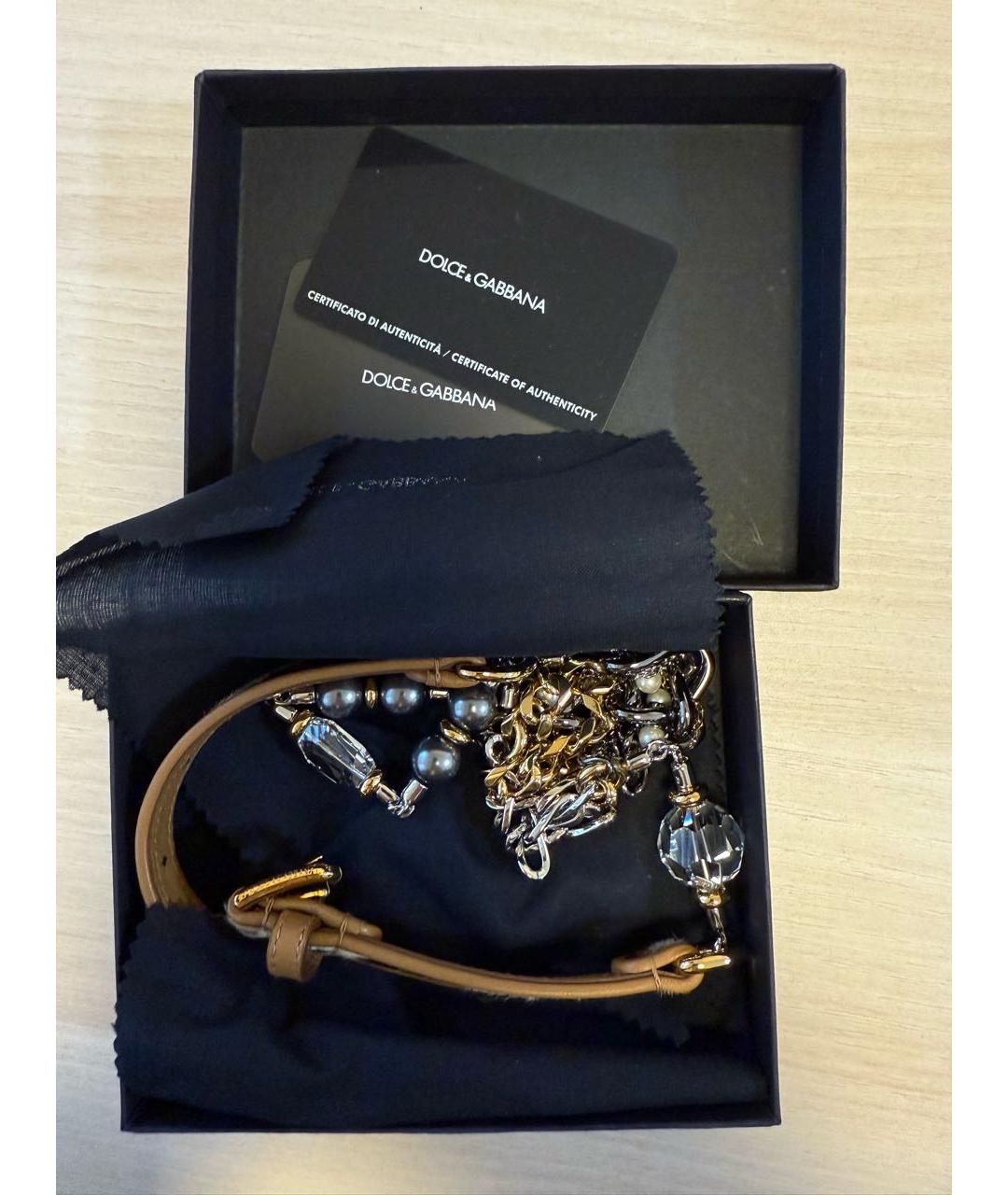 DOLCE&GABBANA Коричневый кожаный ремень, фото 6