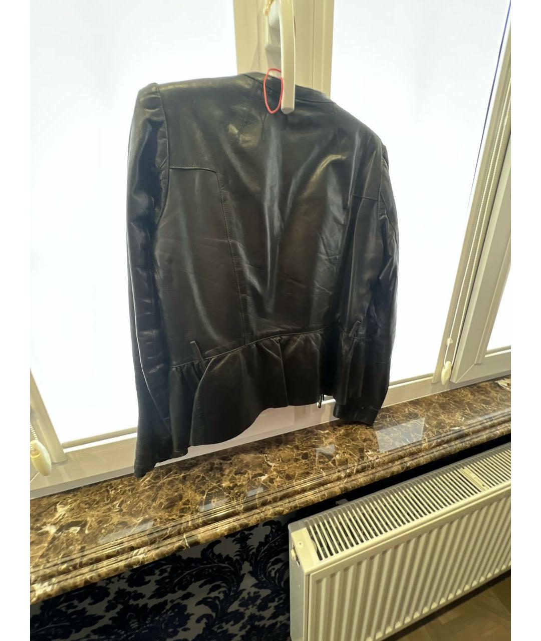 GUCCI Черная кожаная куртка, фото 3