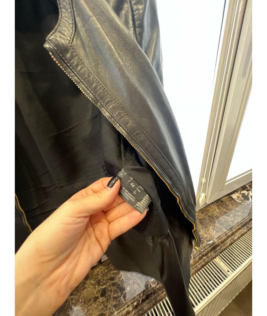 GUCCI Черная кожаная куртка, фото 5