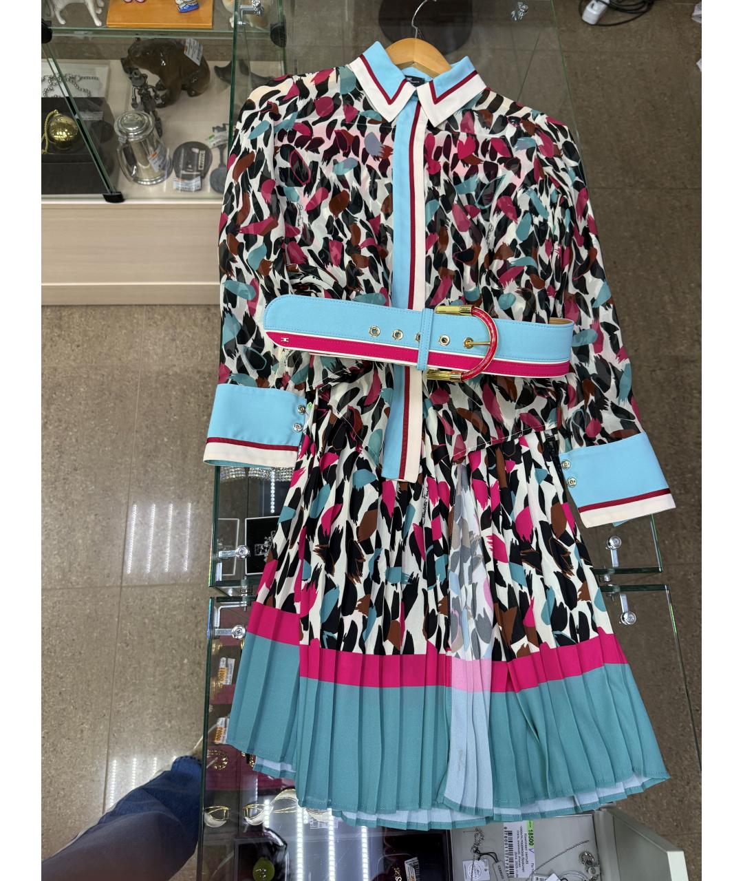 ELISABETTA FRANCHI Мульти полиэстеровый костюм с юбками, фото 10