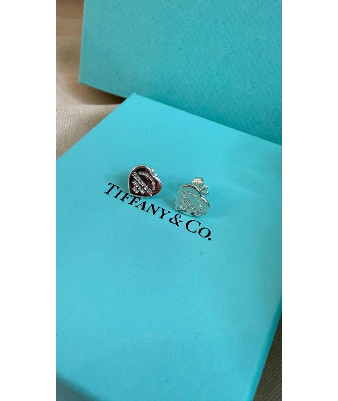 TIFFANY&CO Серебряные серебряные серьги, фото 4