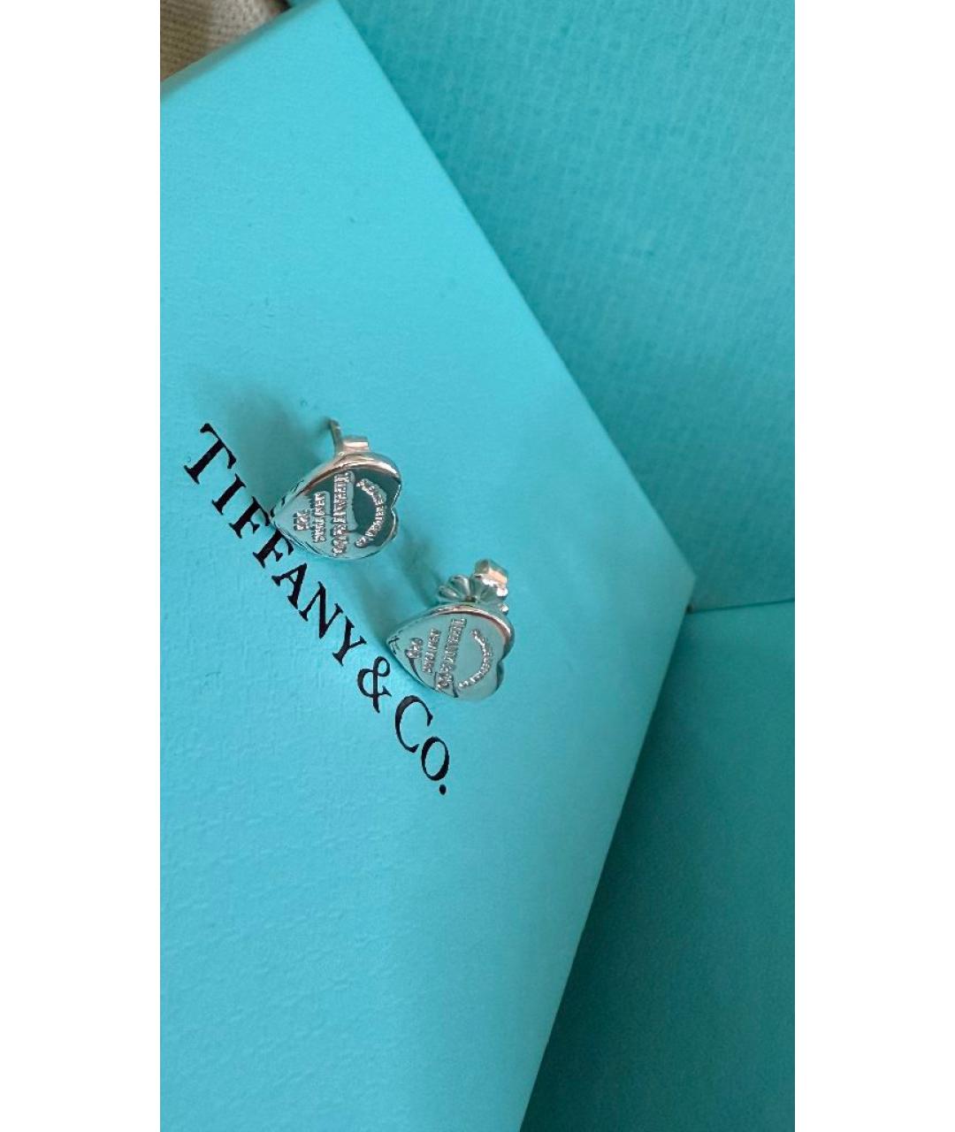 TIFFANY&CO Серебряные серебряные серьги, фото 2