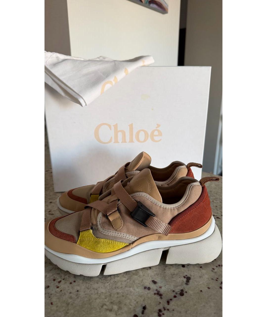 CHLOE Мульти текстильные кроссовки, фото 6