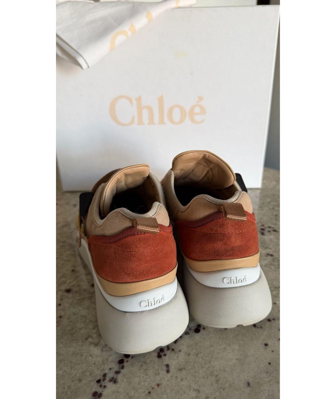 CHLOE Мульти текстильные кроссовки, фото 5