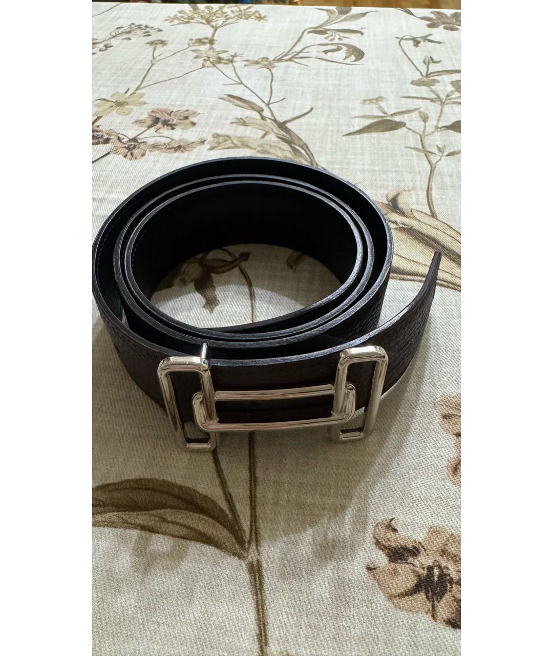 HERMES Коричневый кожаный ремень, фото 9