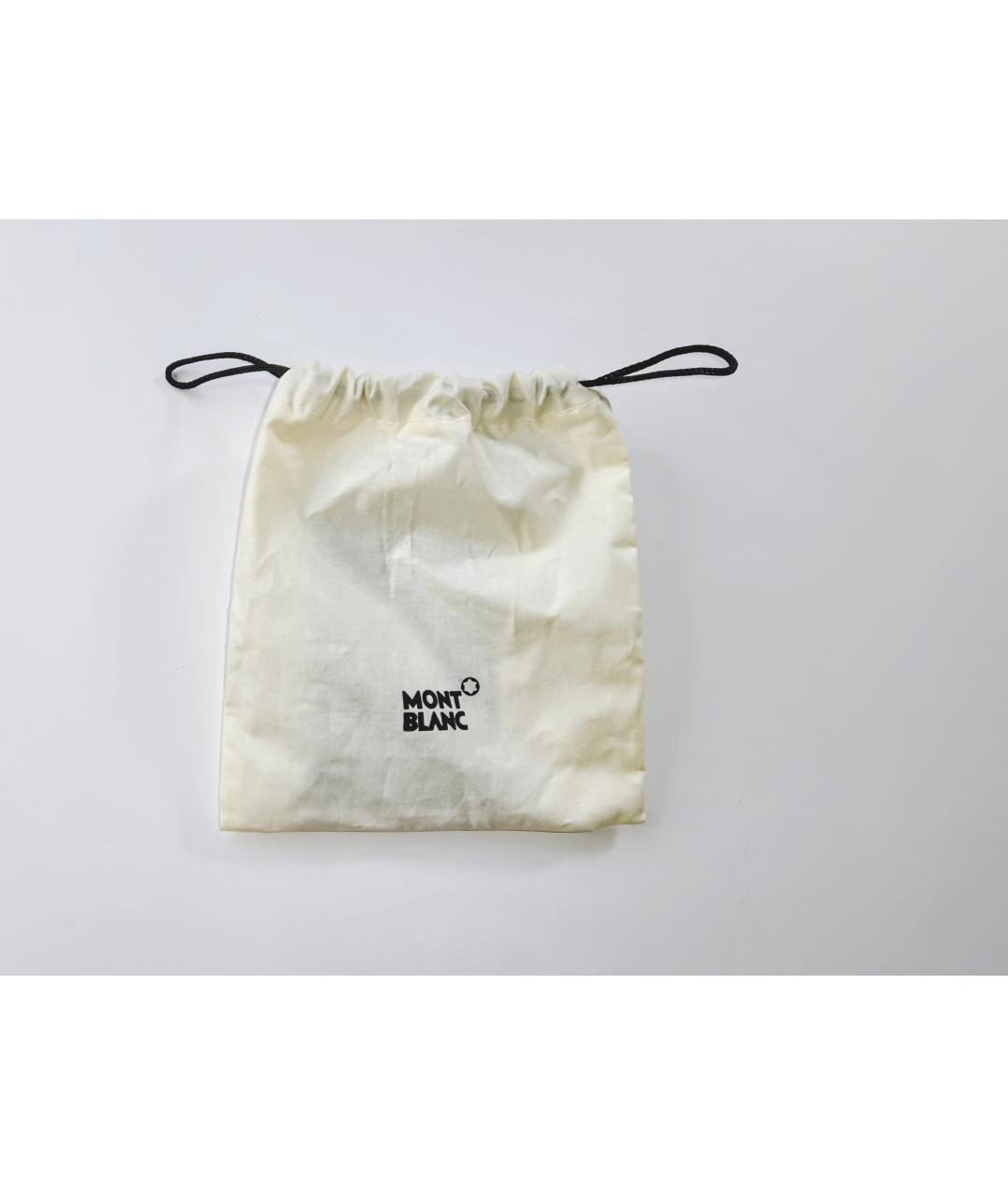 MONTBLANC Темно-синяя кожаная визитница, фото 9