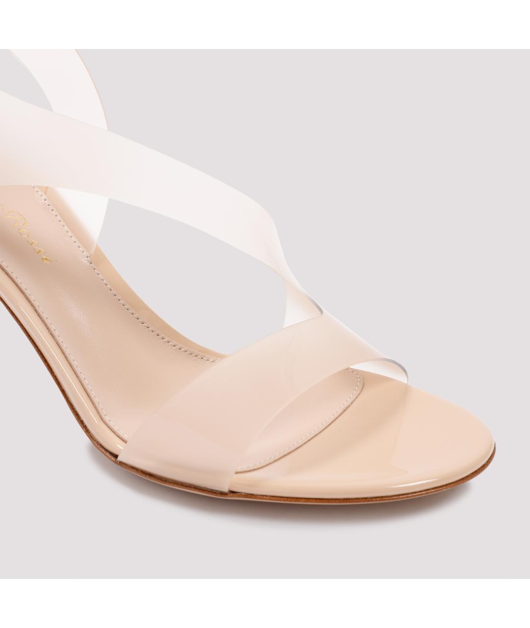 GIANVITO ROSSI Бежевые босоножки, фото 5