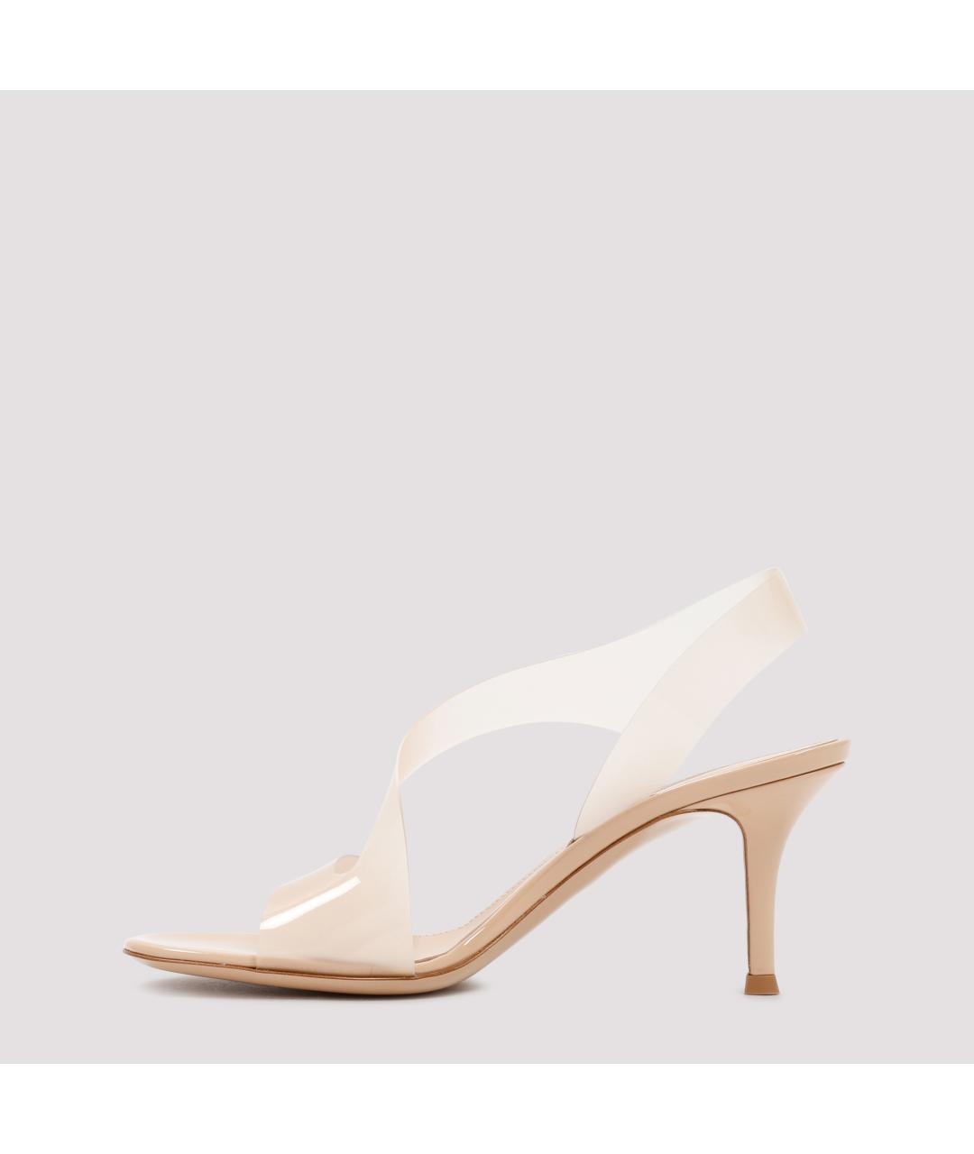 GIANVITO ROSSI Бежевые босоножки, фото 4