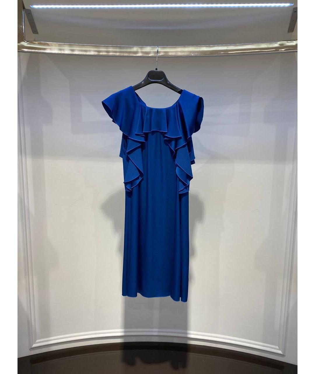 LANVIN Синее повседневное платье, фото 3