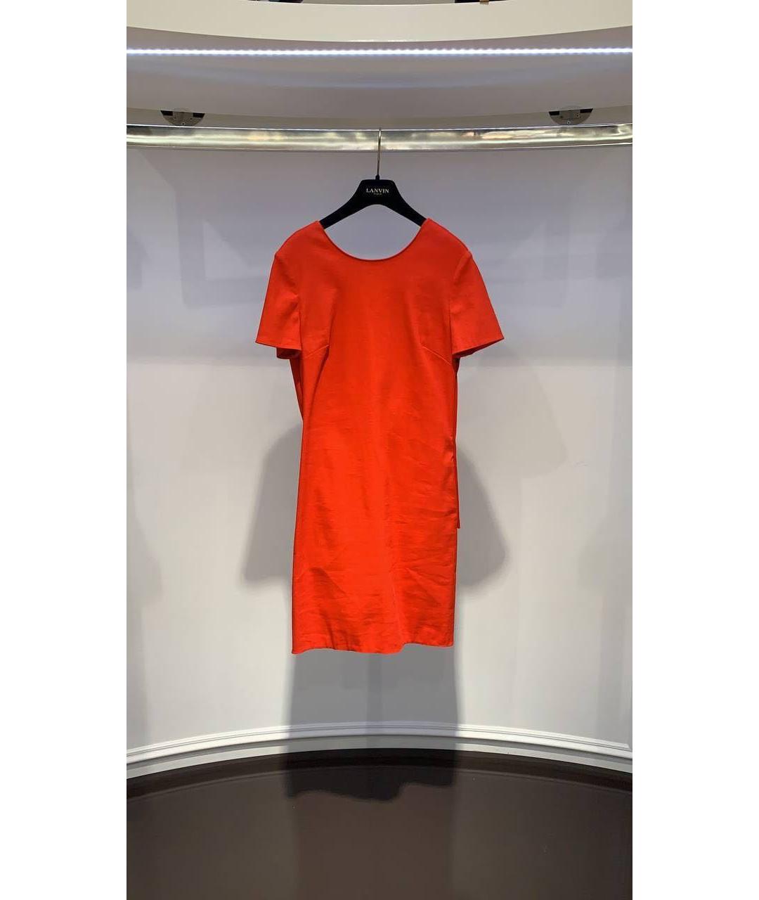 LANVIN Красное повседневное платье, фото 3