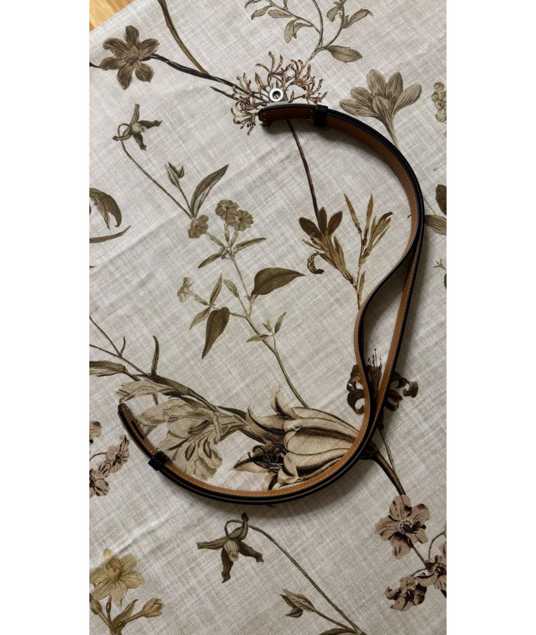 HERMES Черный кожаный ремень, фото 3