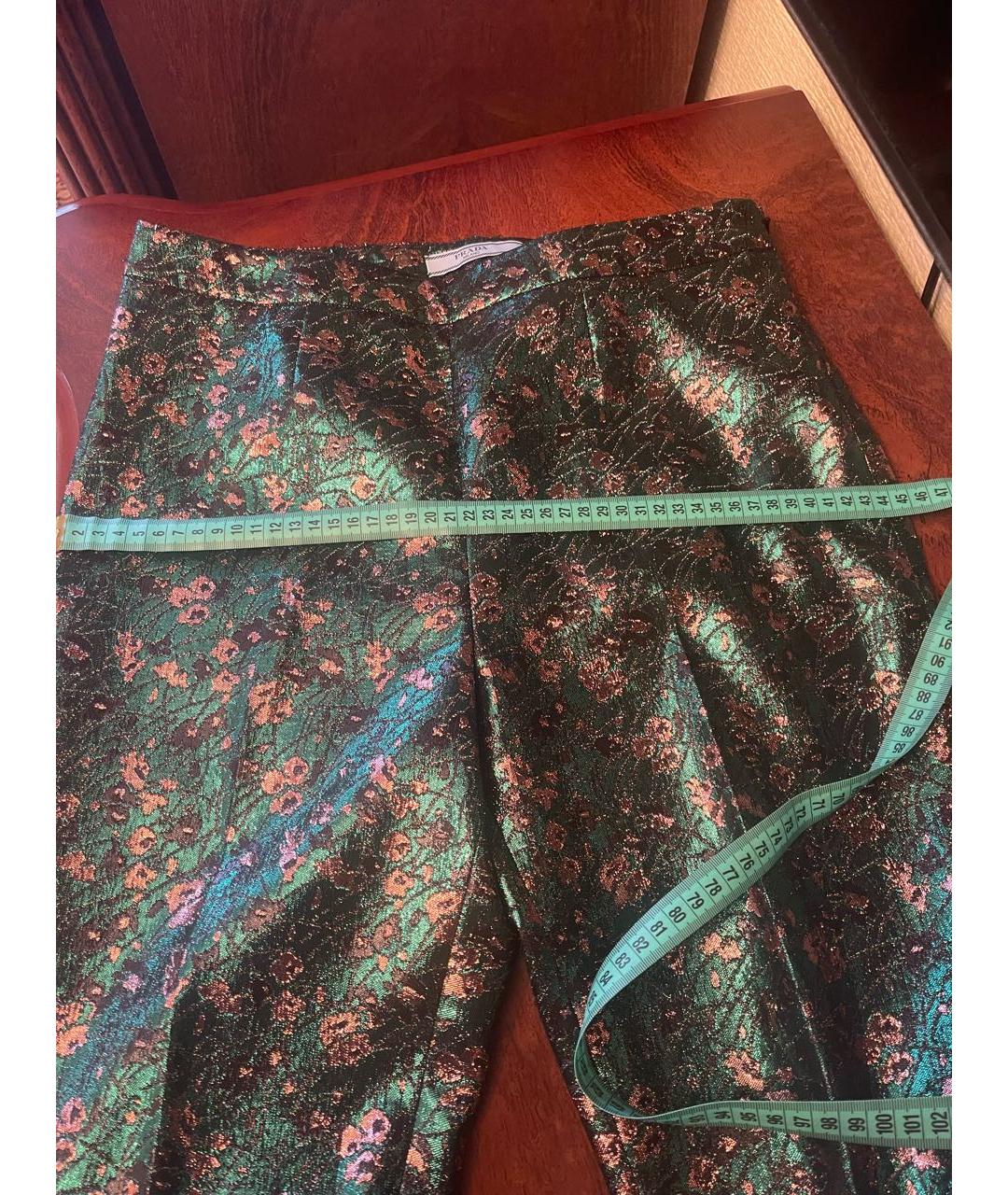 PRADA Зеленые капри, фото 4