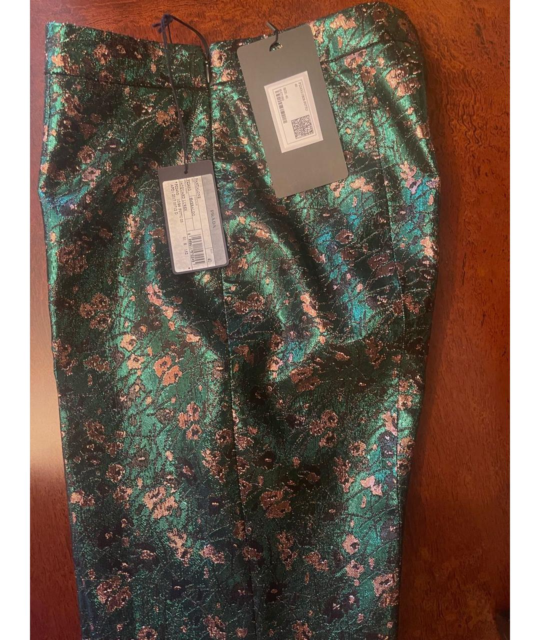 PRADA Зеленые капри, фото 3