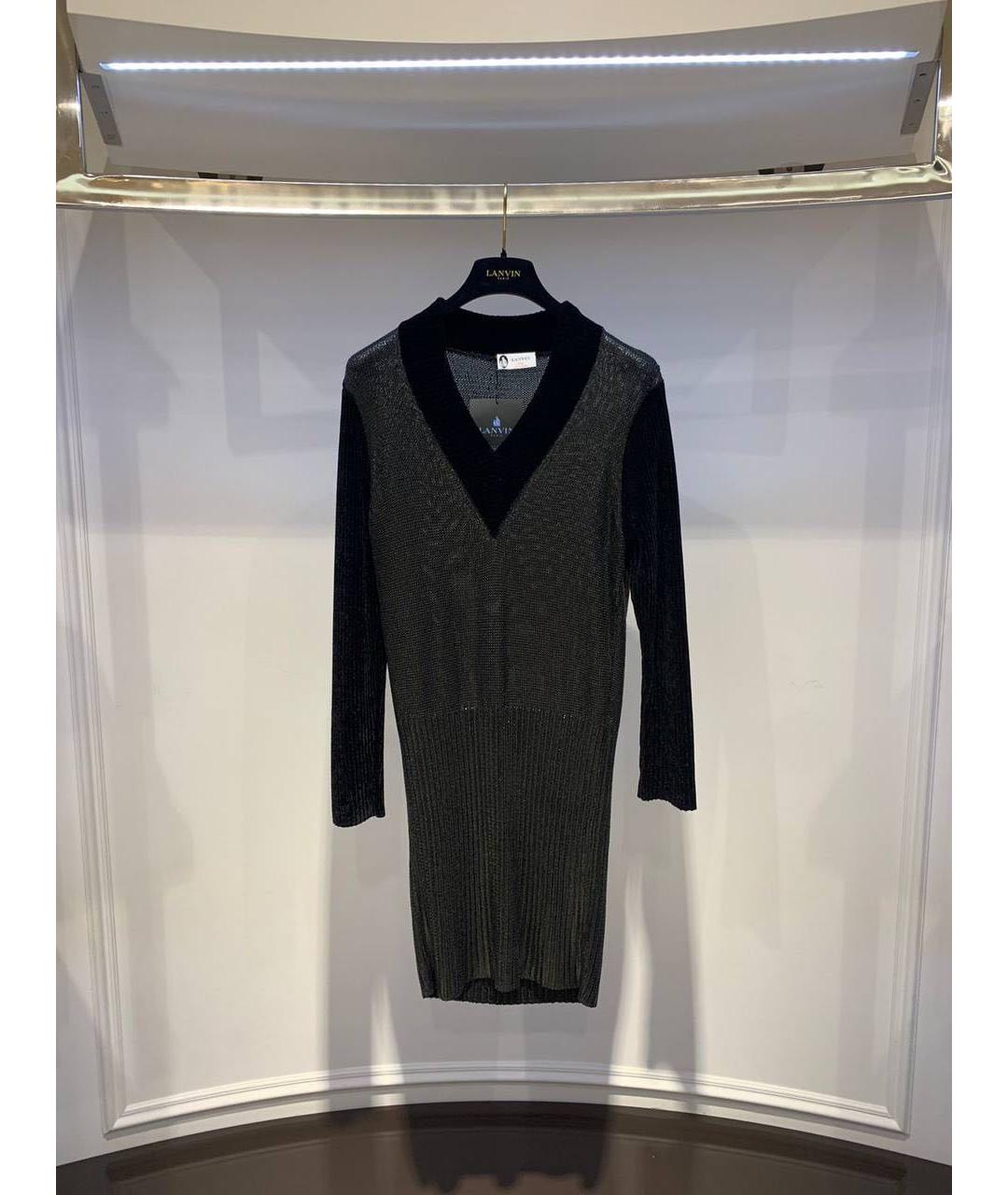 LANVIN Мульти повседневное платье, фото 3