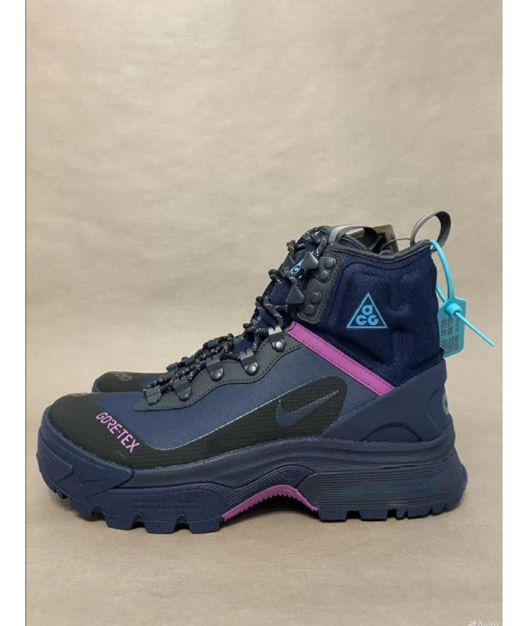NIKE ACG Темно-синие высокие ботинки, фото 9