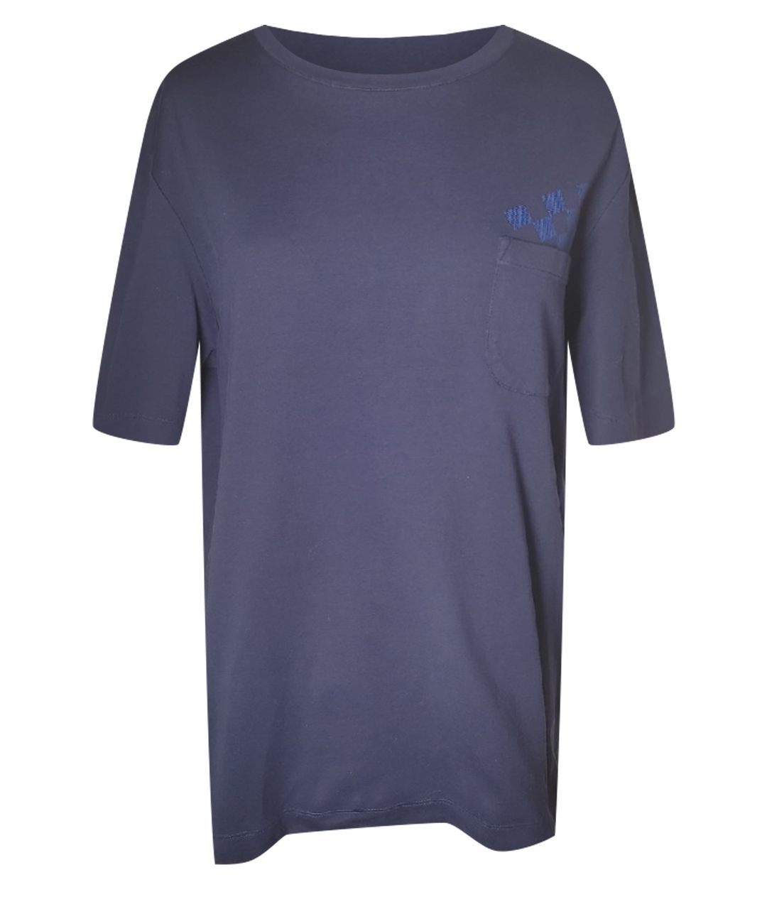 LOUIS VUITTON PRE-OWNED Темно-синяя хлопковая футболка, фото 1