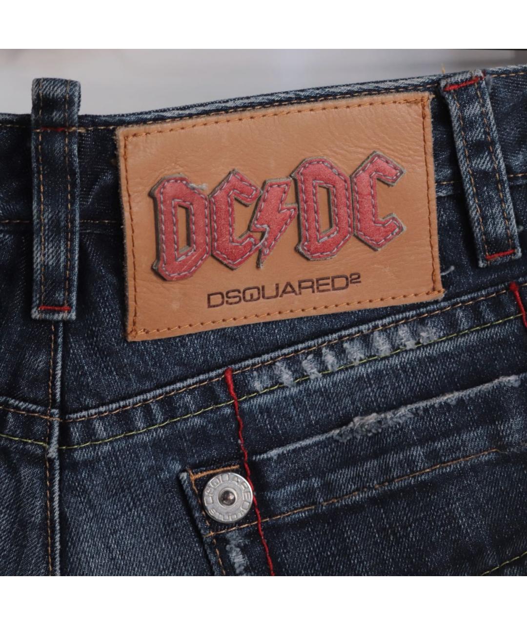 DSQUARED2 Темно-синие хлопковые шорты, фото 5