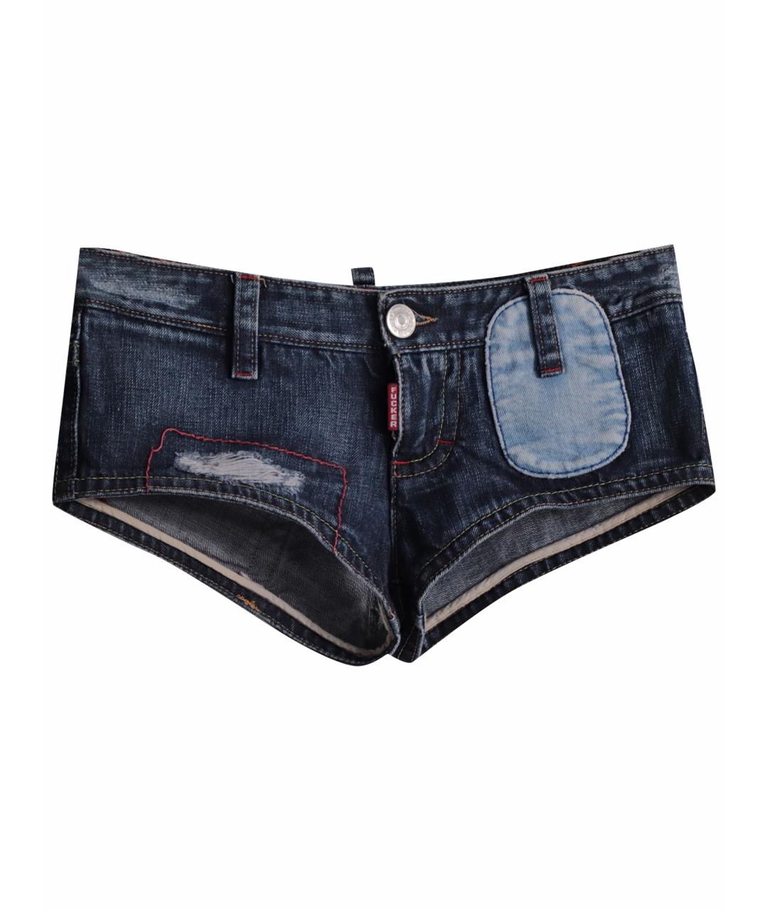 DSQUARED2 Темно-синие хлопковые шорты, фото 1