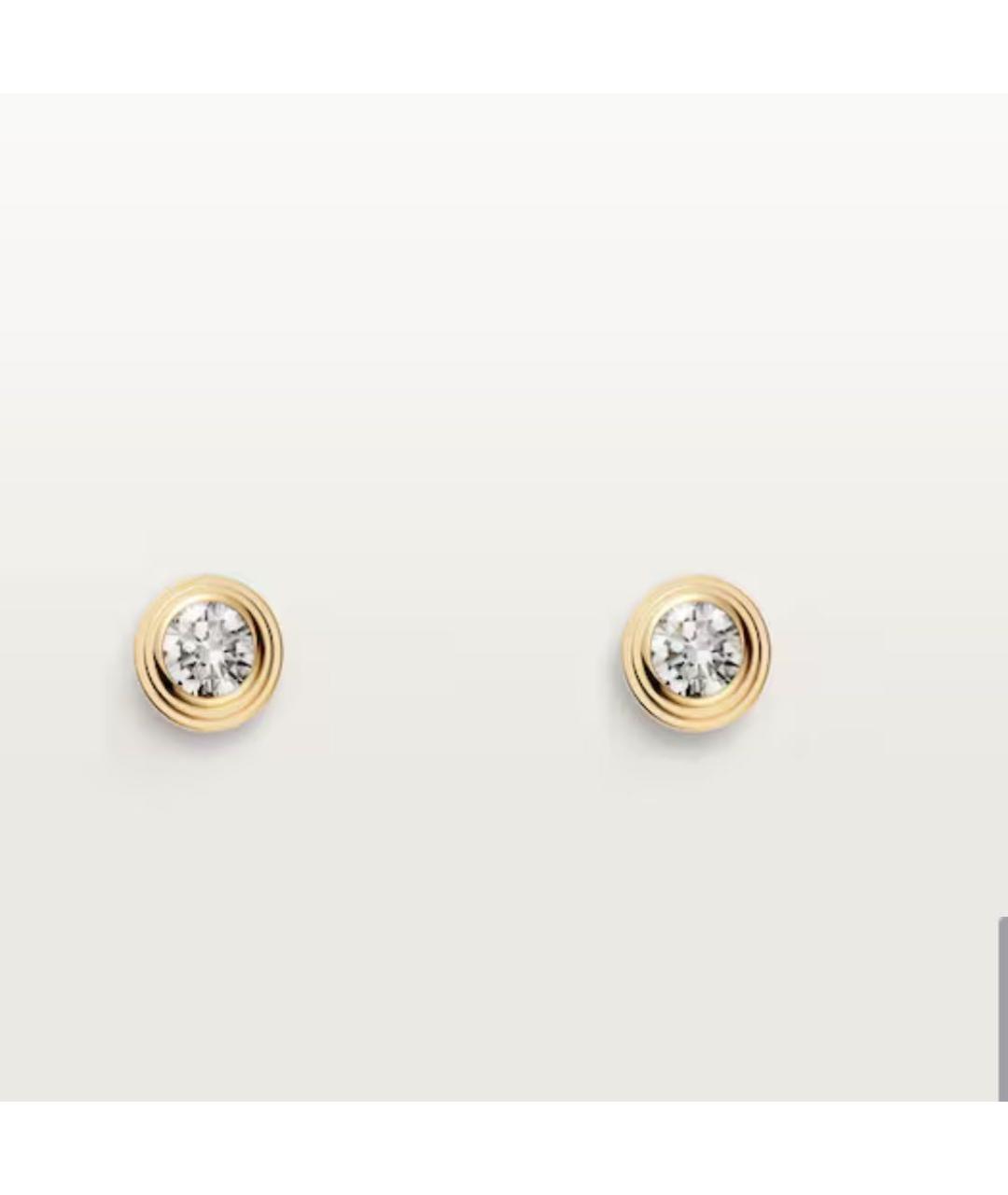 CARTIER Золотые серьги из желтого золота, фото 2