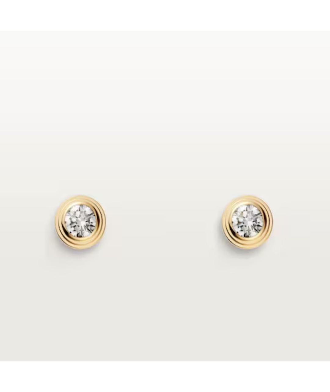 CARTIER Золотые серьги из желтого золота, фото 1