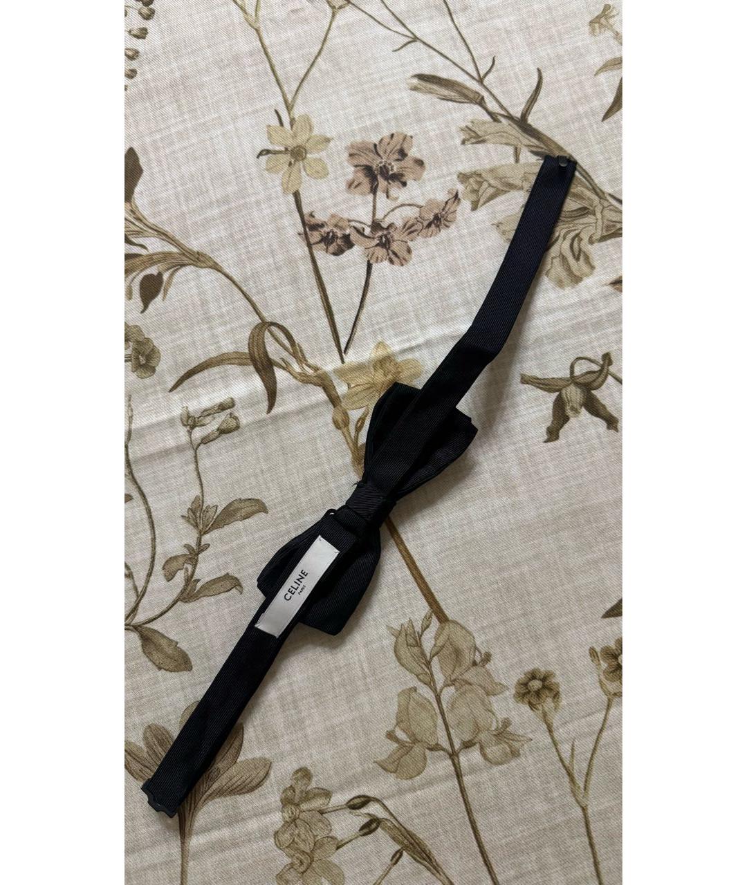 CELINE Черный хлопковый платок, фото 4