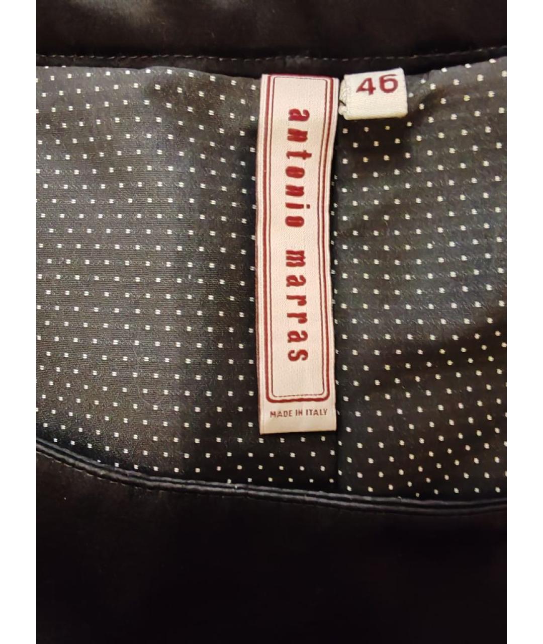 ANTONIO MARRAS Черное ацетатное вечернее платье, фото 4