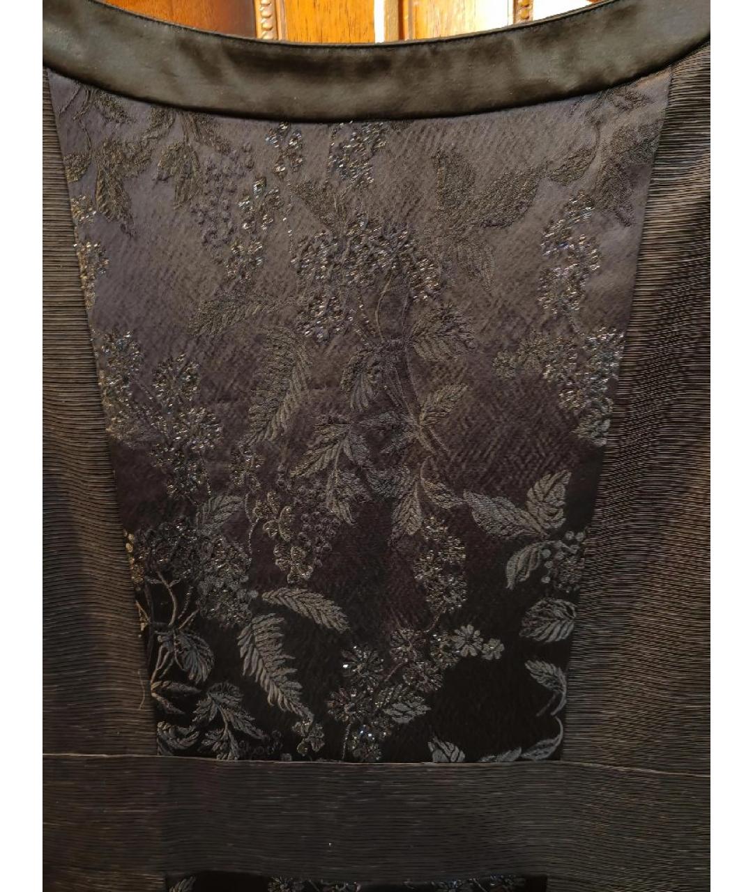 ANTONIO MARRAS Черное ацетатное вечернее платье, фото 9