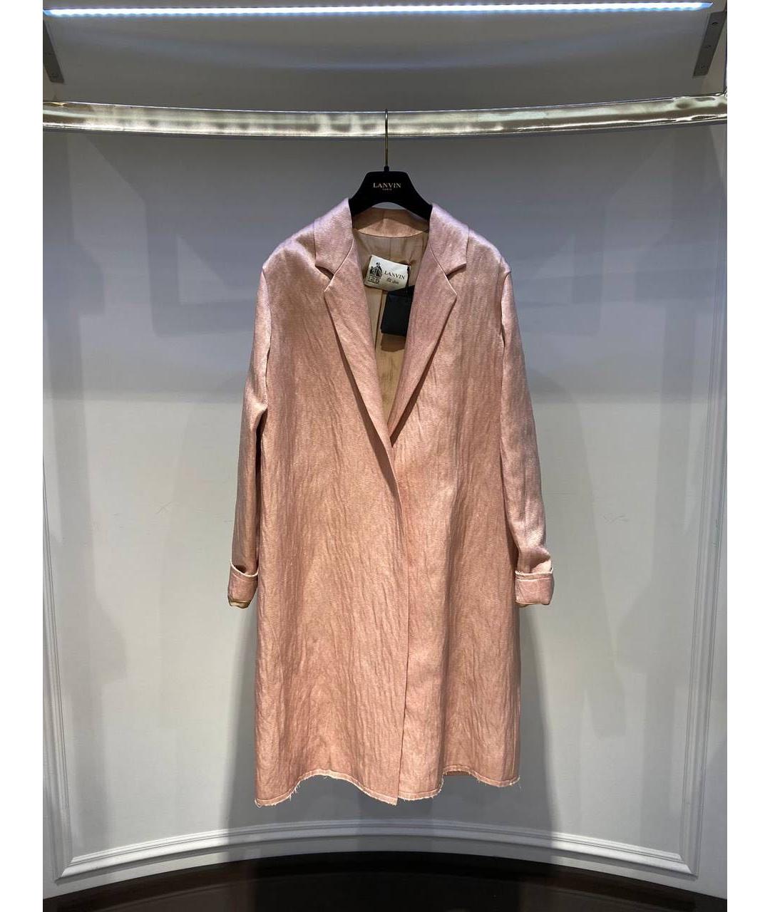 LANVIN Коралловый тренч/плащ, фото 3