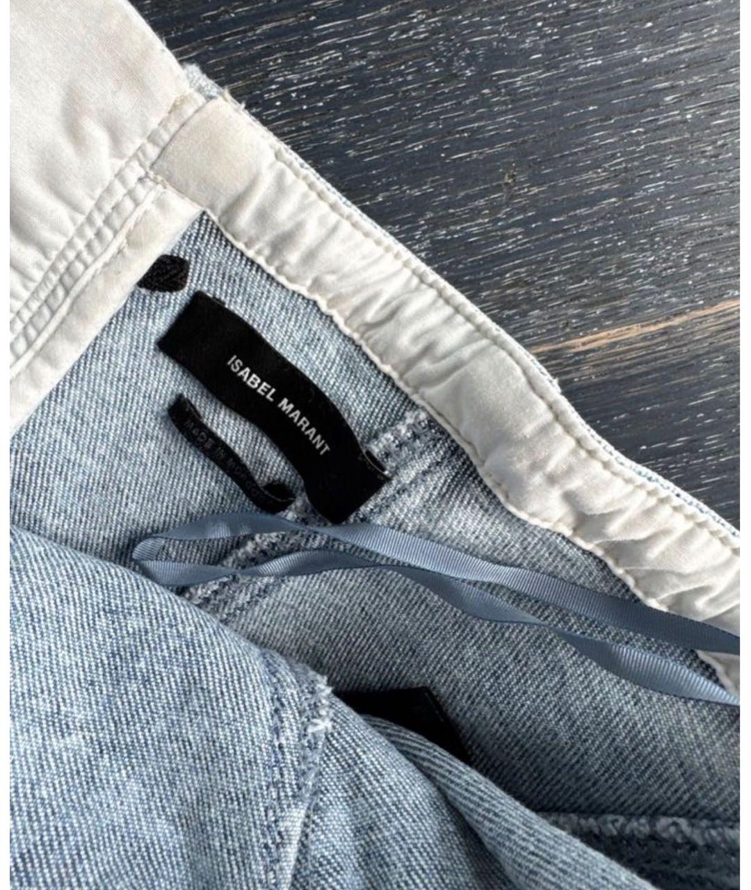 ISABEL MARANT Голубое деним повседневное платье, фото 6