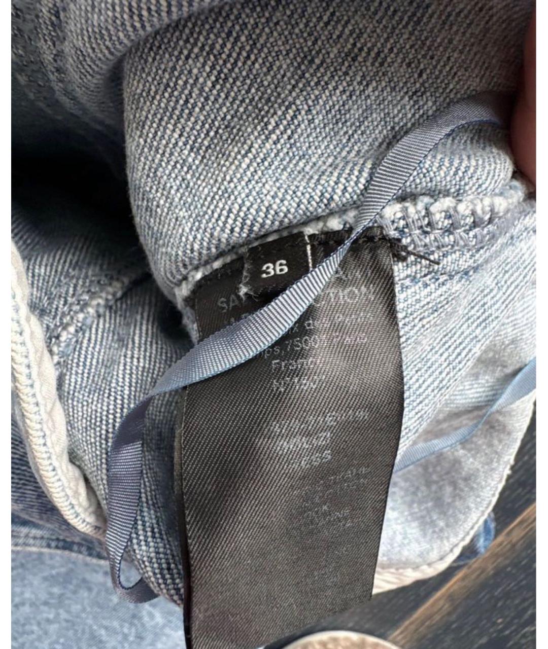 ISABEL MARANT Голубое деним повседневное платье, фото 3