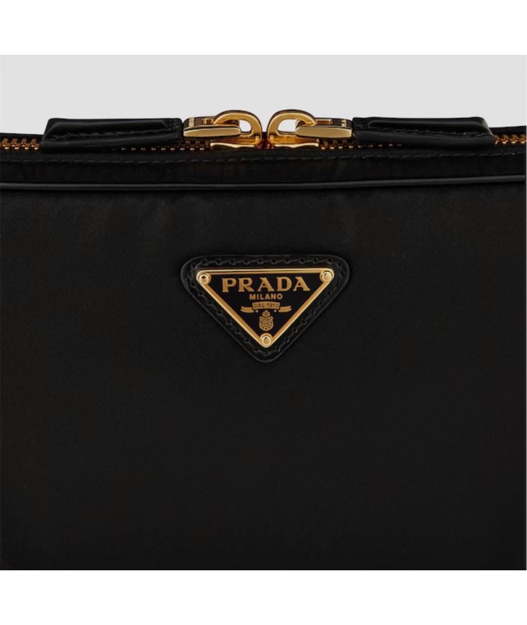 PRADA Черная тканевая сумка через плечо, фото 2