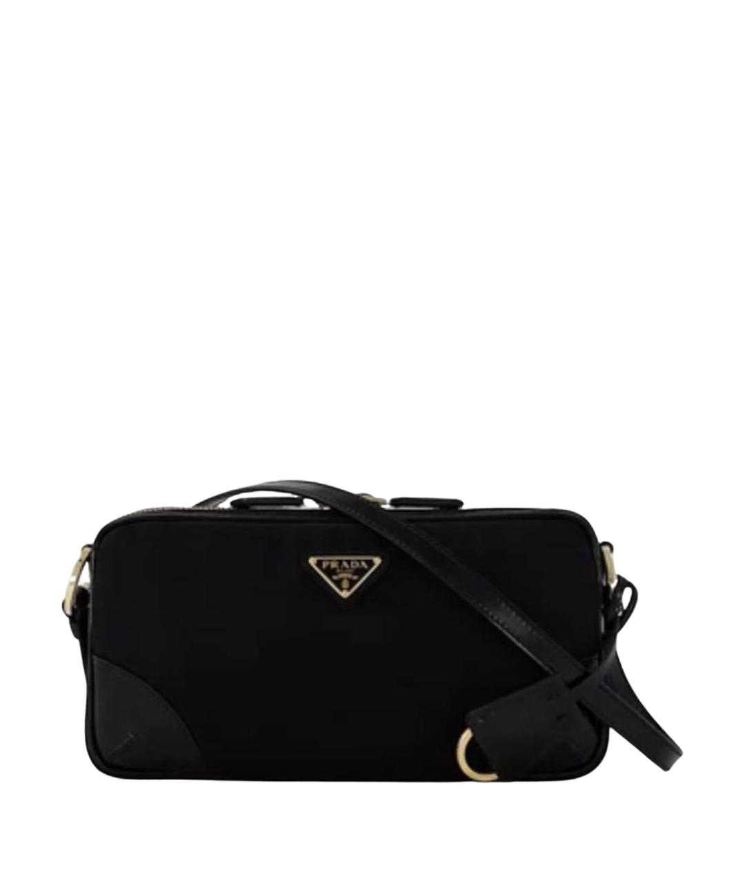 PRADA Черная тканевая сумка через плечо, фото 1