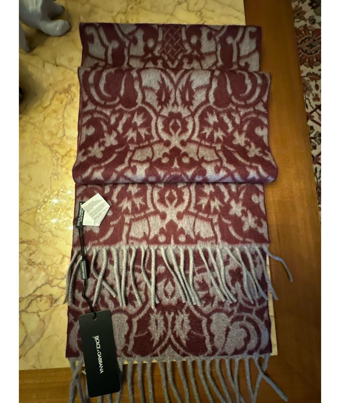 DOLCE&GABBANA Мульти кашемировый шарф, фото 7