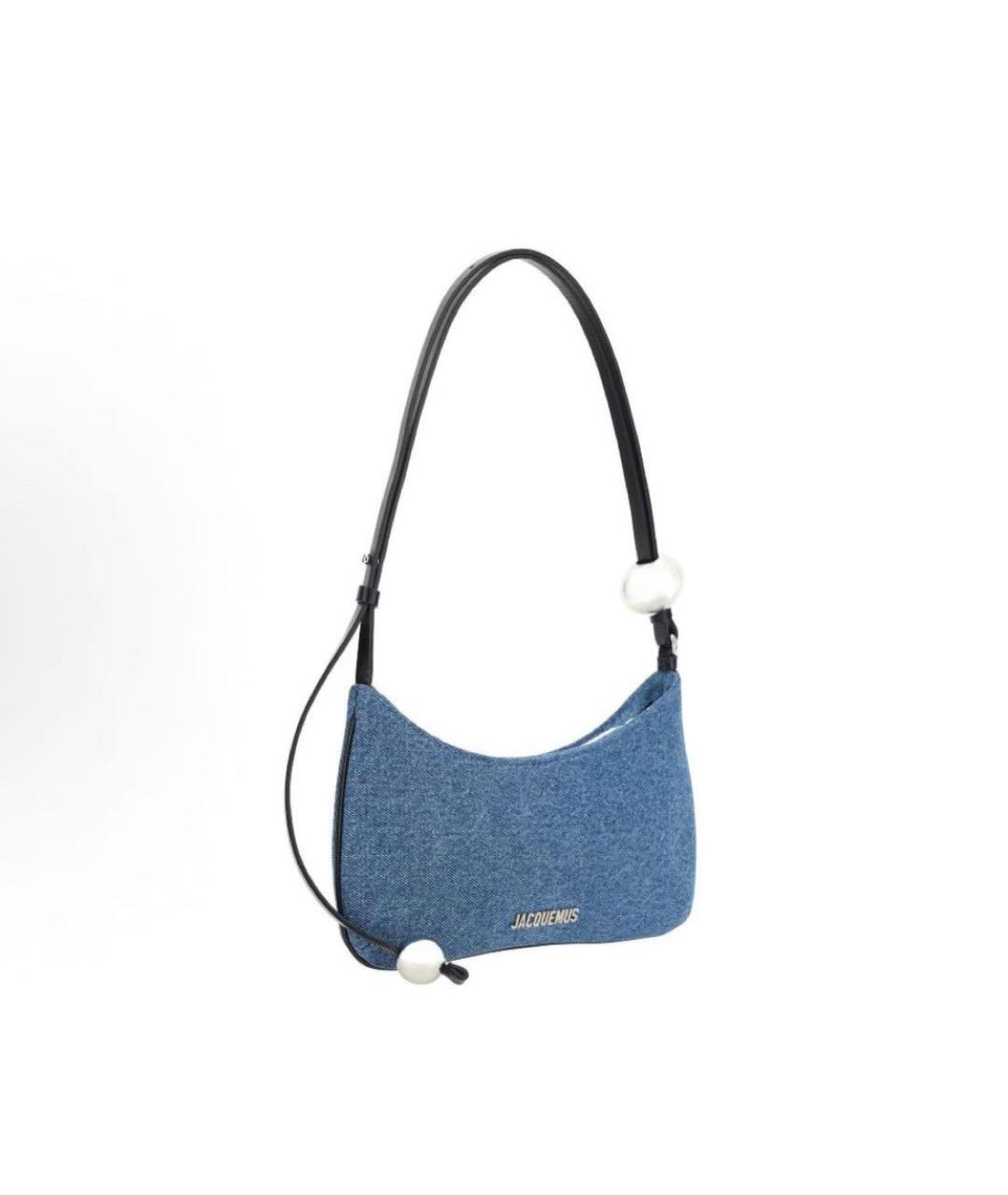 JACQUEMUS Синяя деним сумка через плечо, фото 2
