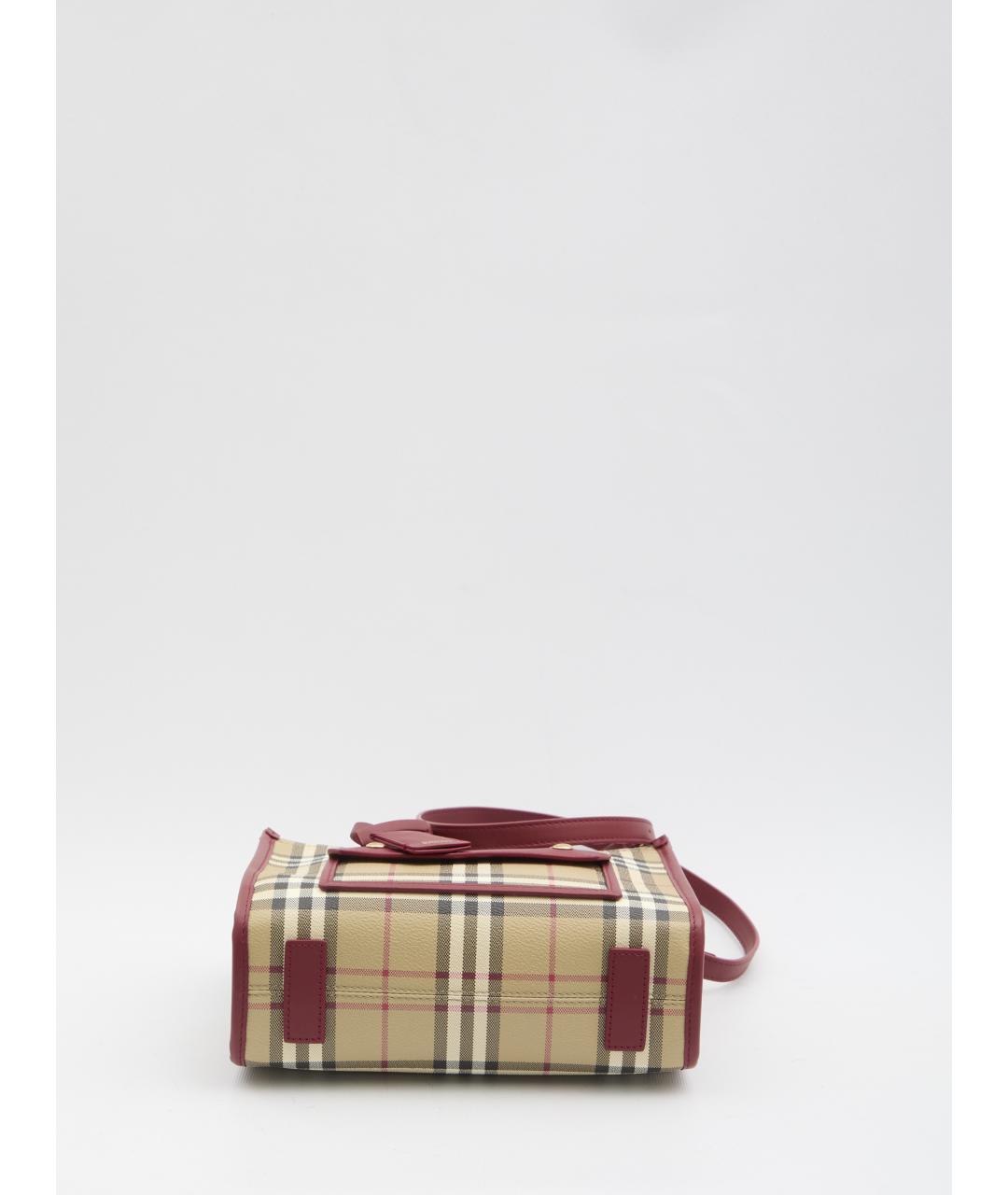 BURBERRY Бежевая сумка через плечо из искусственной кожи, фото 3